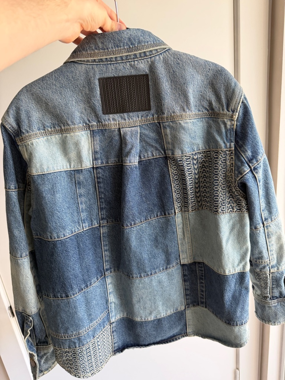 Marc Jacobs Patchwork Denim Jacket - Mixed Blue - Picture 4 of 5